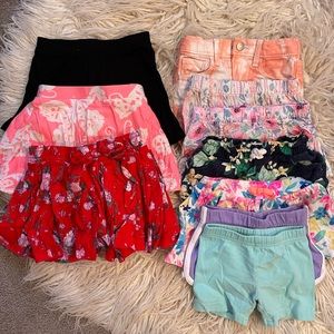 Girls 2T shorts and skirts